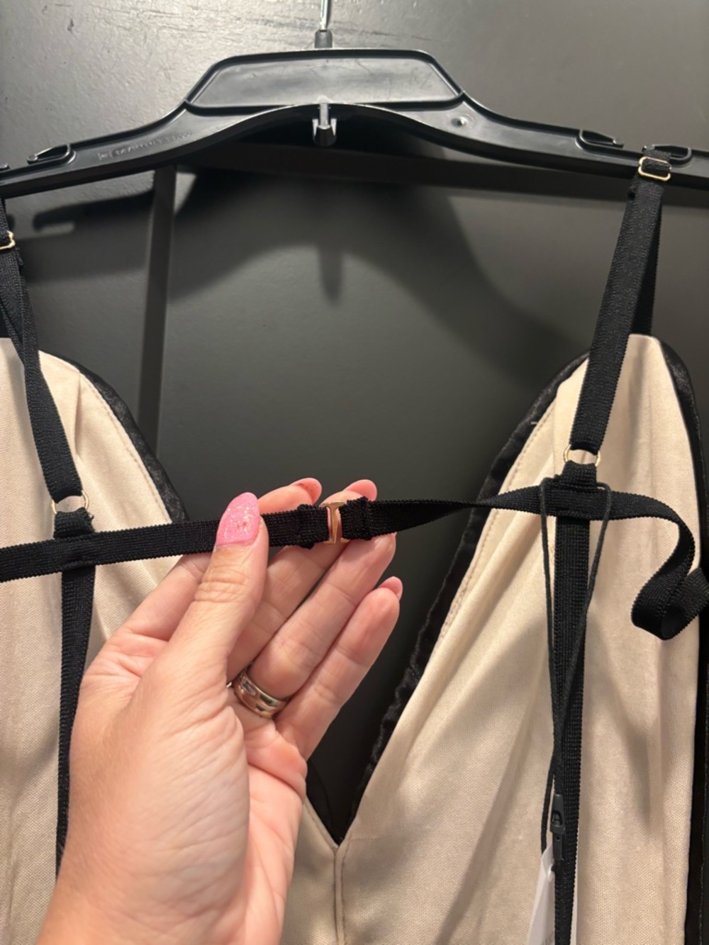 Superdown Lucinda Cut Out Bodysuit Midnight Black Small NWT Revolve Sequin  Tank - Picture 13 of 15